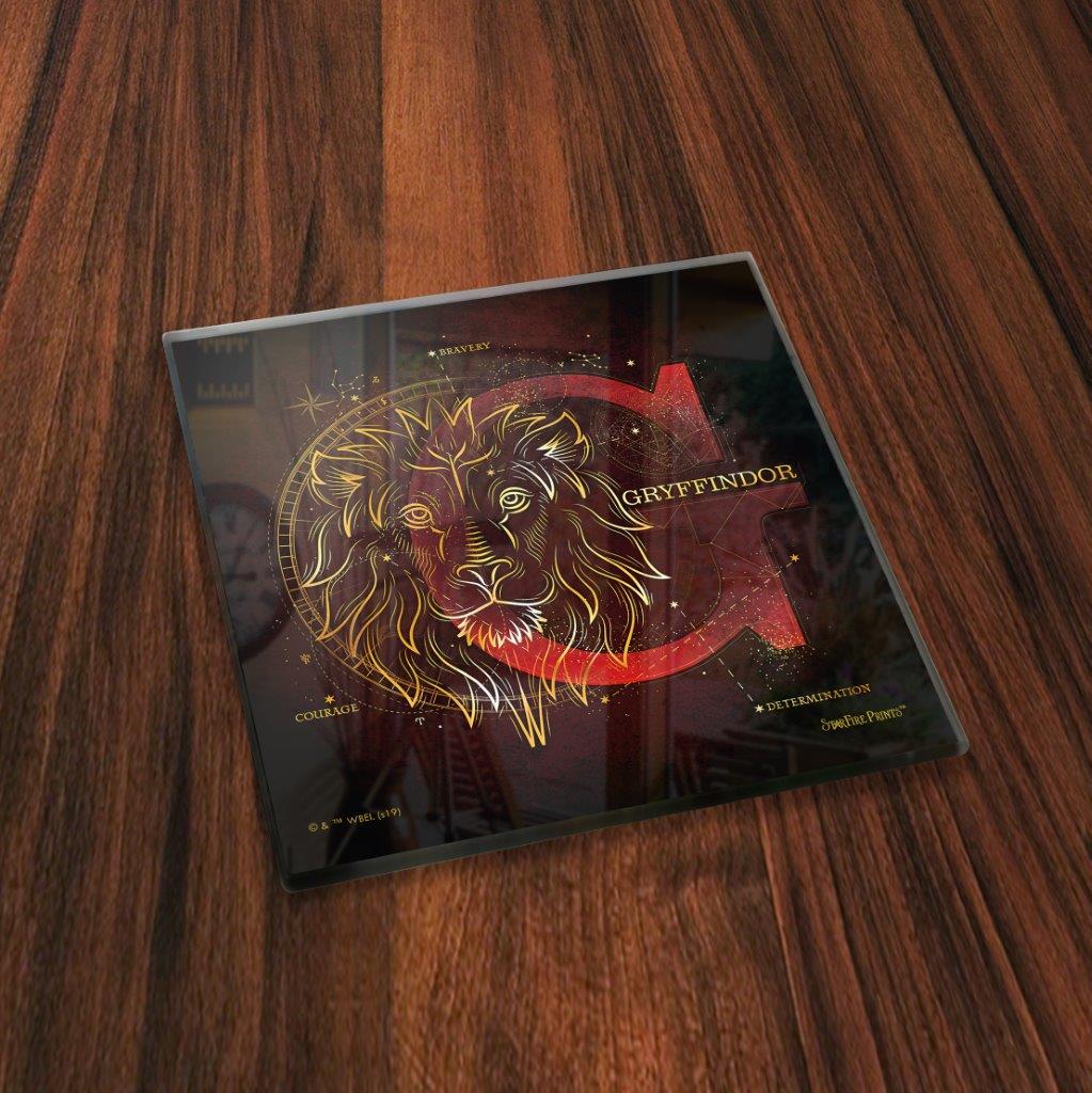Harry Potter (Hogwarts Celestial House Crests) StarFire Prints™ Glass Coaster Set of Four SPCSTR973