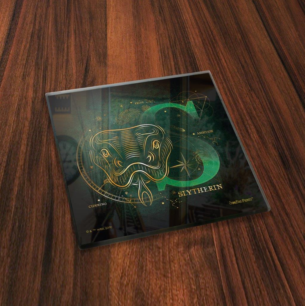 Harry Potter (Hogwarts Celestial House Crests) StarFire Prints™ Glass Coaster Set of Four SPCSTR973