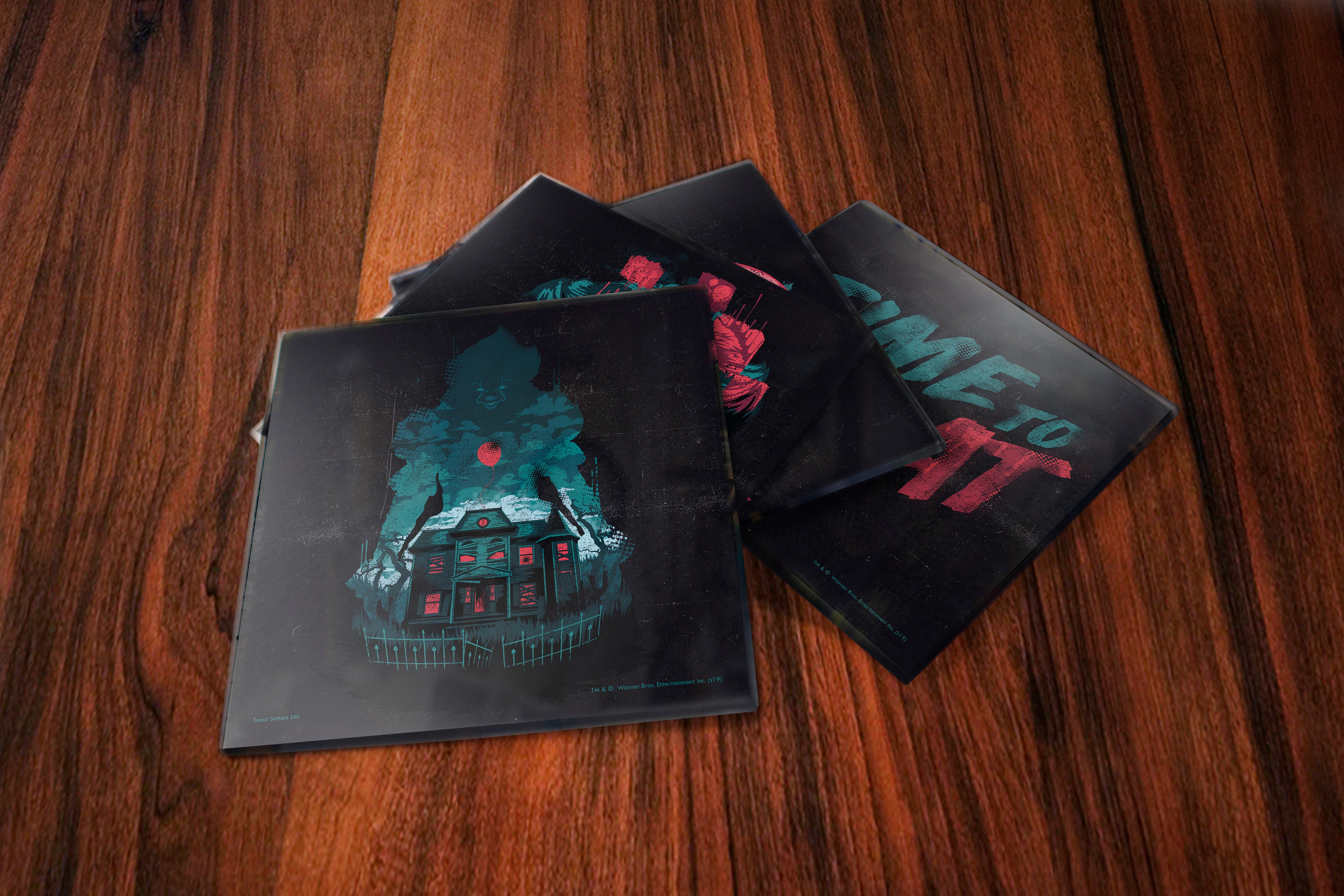 IT: Chapter Two (If IT Isnt Dead, We Come Home) StarFire Prints™ Glass Coaster Set of Four SPCSTR986