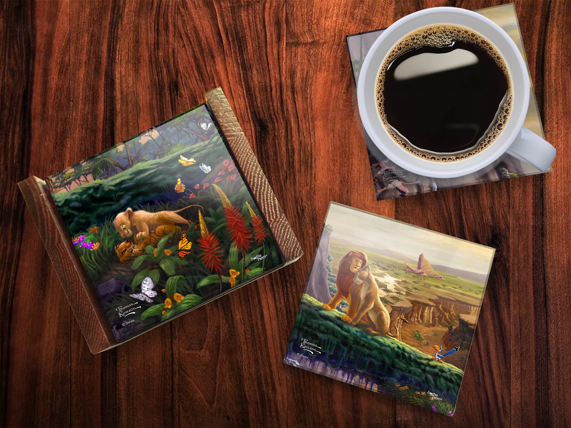 Disney (The Lion King - Return to Pride Rock) StarFire Prints™ Glass Coaster Set of Four SPCSTR992
