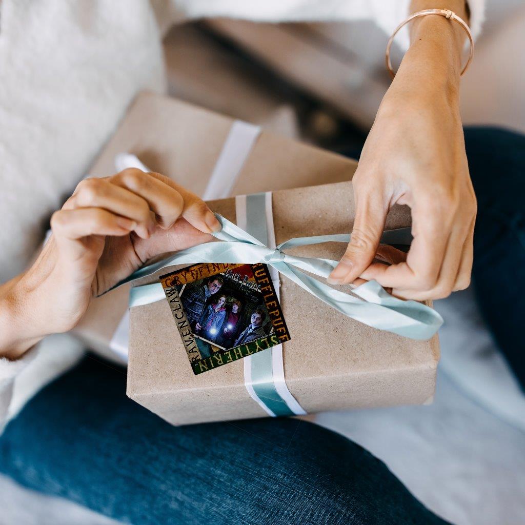 Harry Potter and the Deathly Hallows™ Part 2 (House Banners) StarFire Prints™ Glass Art SPSQU067