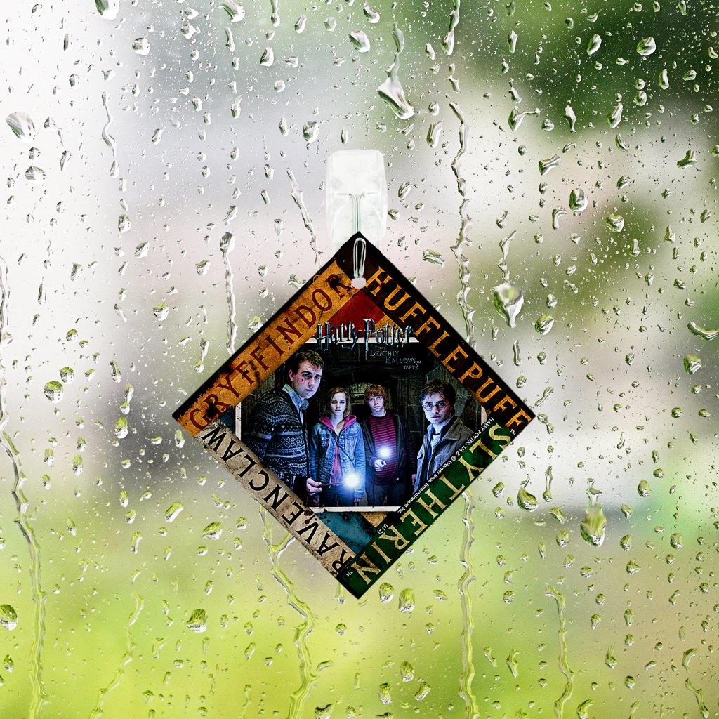 Harry Potter and the Deathly Hallows™ Part 2 (House Banners) StarFire Prints™ Glass Art SPSQU067