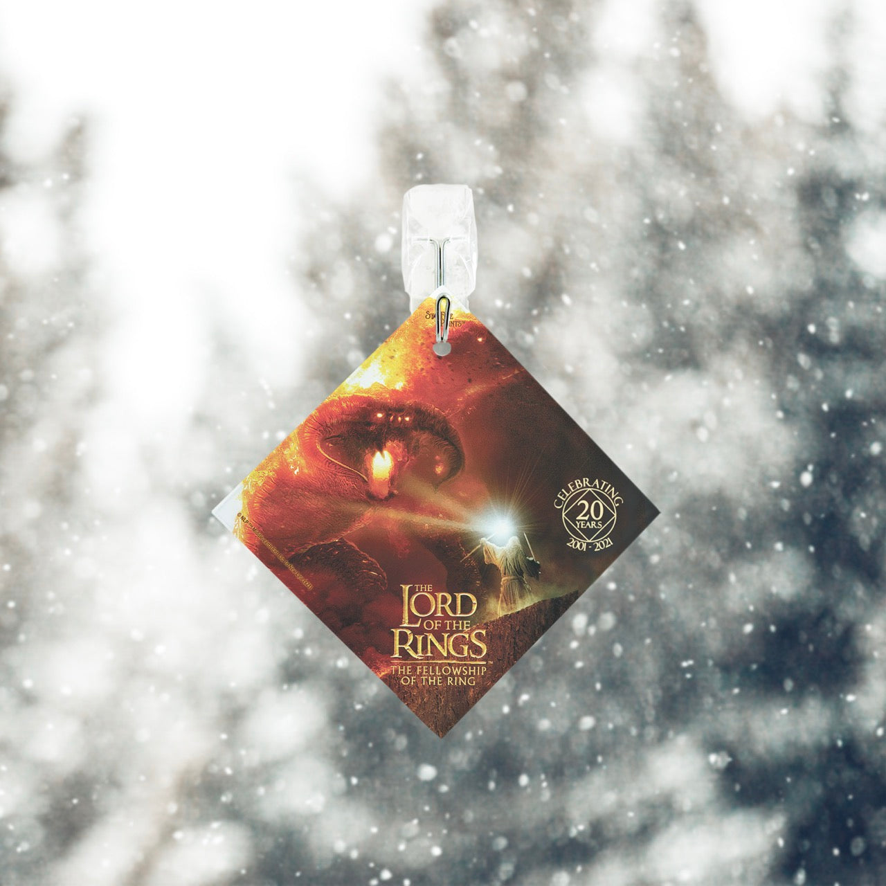 Lord of the Rings Fellowship of the Ring (20th Anniversary) StarFire Prints™ Glass Art SPSQU1199