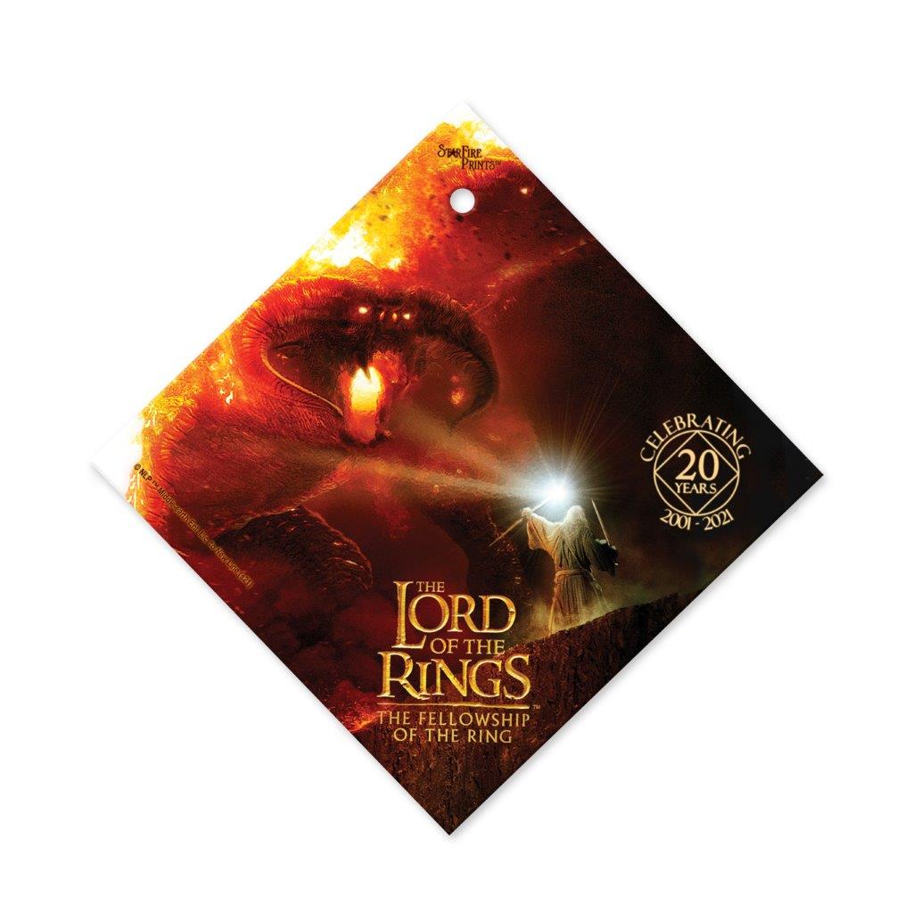 Lord of the Rings Fellowship of the Ring (20th Anniversary) StarFire Prints™ Glass Art SPSQU1199