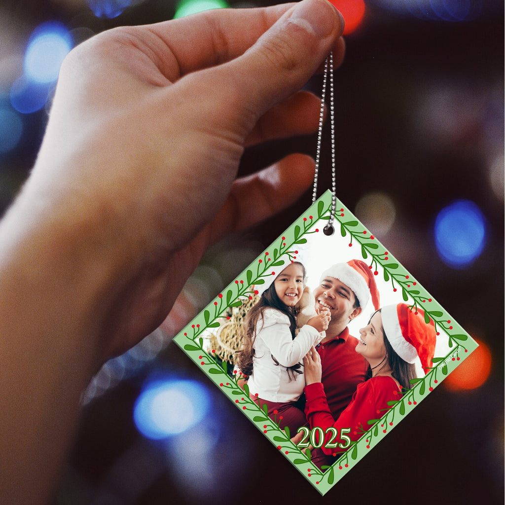 Trend Setters Original (Holly Holiday) Personalized StarFire Prints™ Hanging Glass Print Photo Upload SPSQU1366