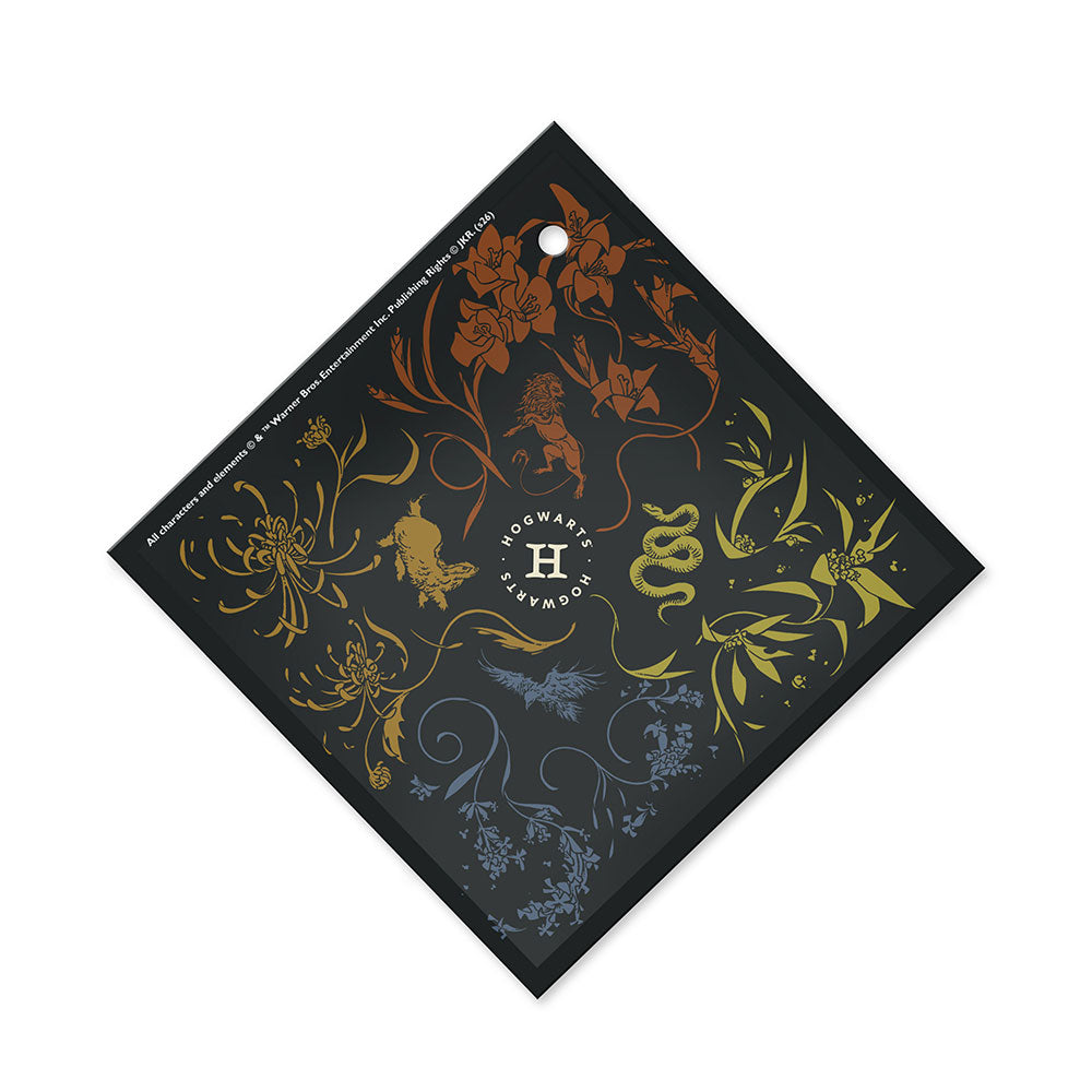 Harry Potter (Hogwarts Floral Houses) 3.5" StarFire Prints™ Glass Art SPSQU1374