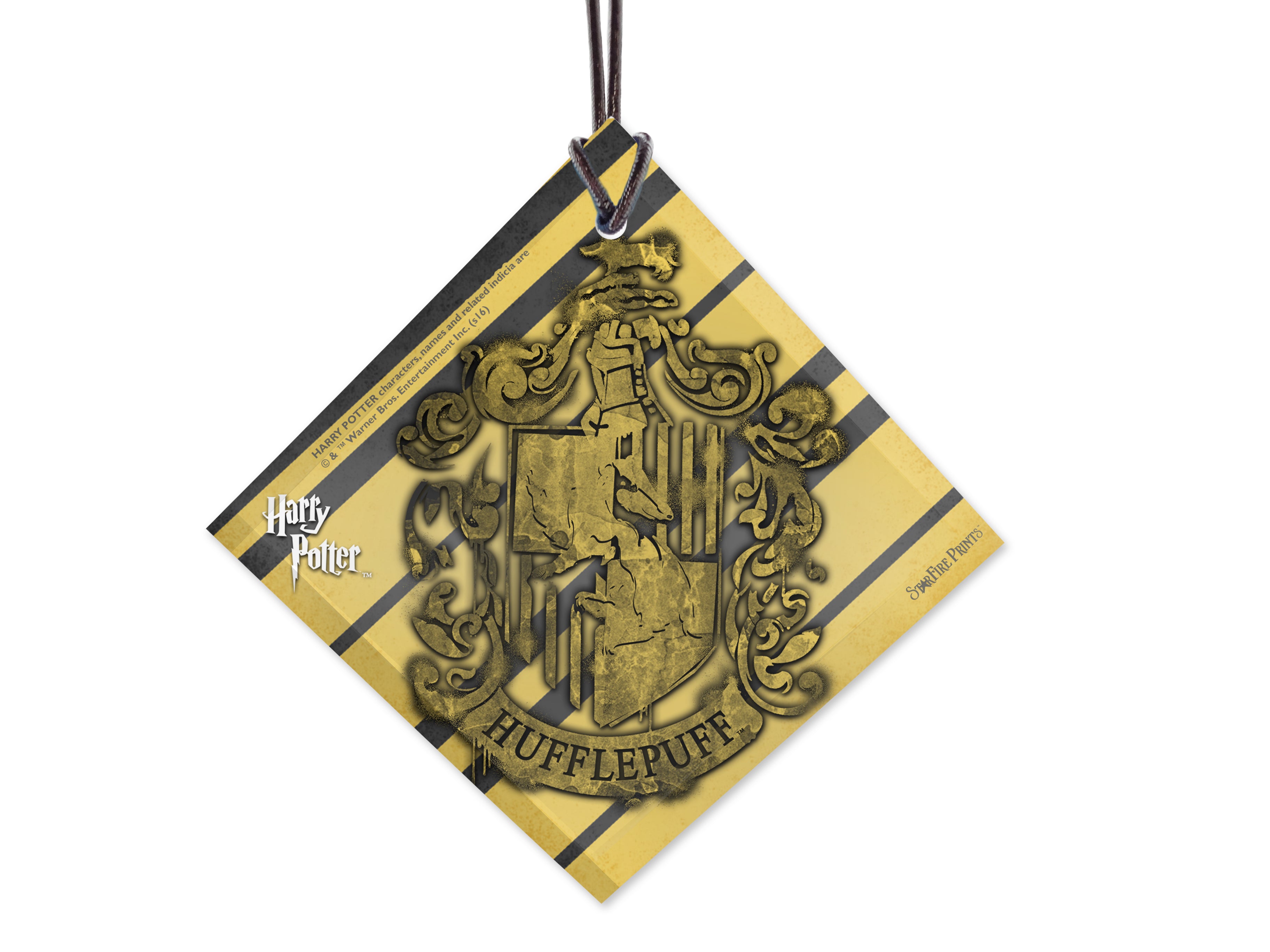 Harry Potter (Hufflepuff Crest) StarFire Prints™ Hanging Glass Print SPSQU600