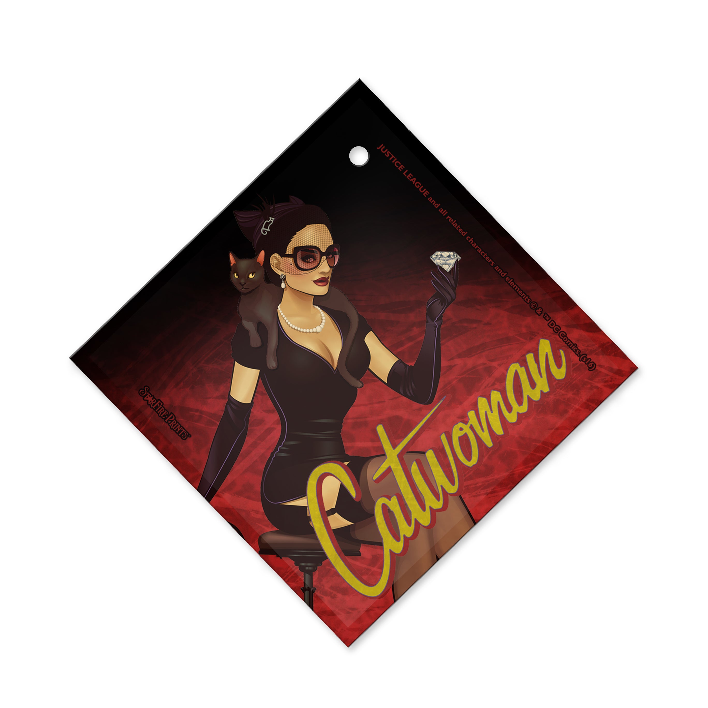 DC Comics (Catwoman - Bombshell) StarFire Prints™ Glass Art SPSQU610