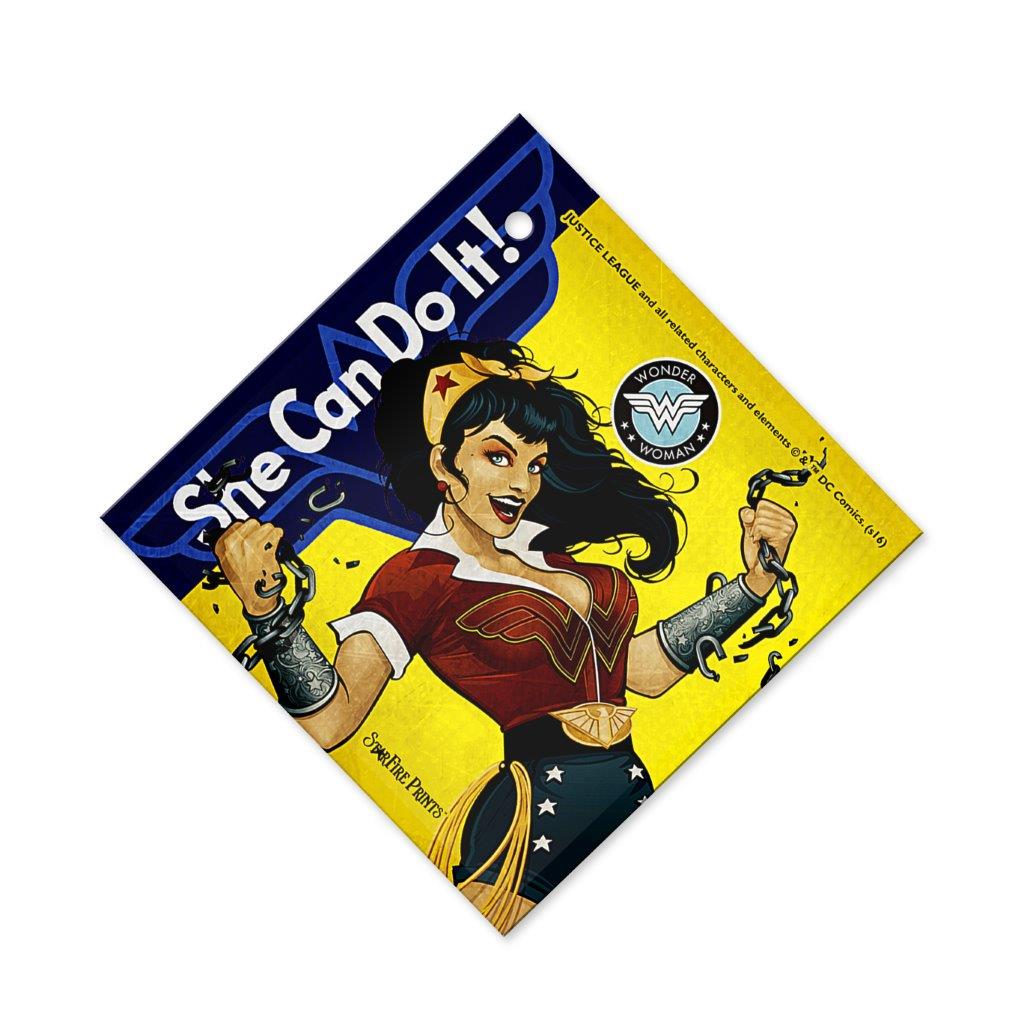 DC Comics (Wonder Woman - Bombshell) StarFire Prints™ Glass Art SPSQU614