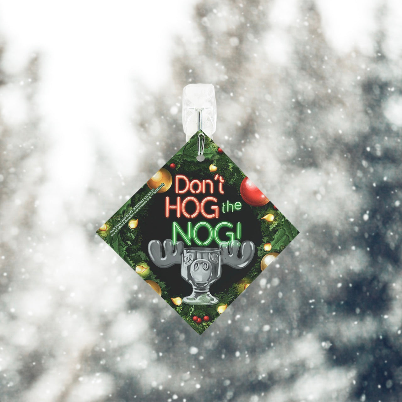 National Lampoons Christmas Vacation (Don't Hog The Nog) StarFire Prints™ Glass Art SPSQU627