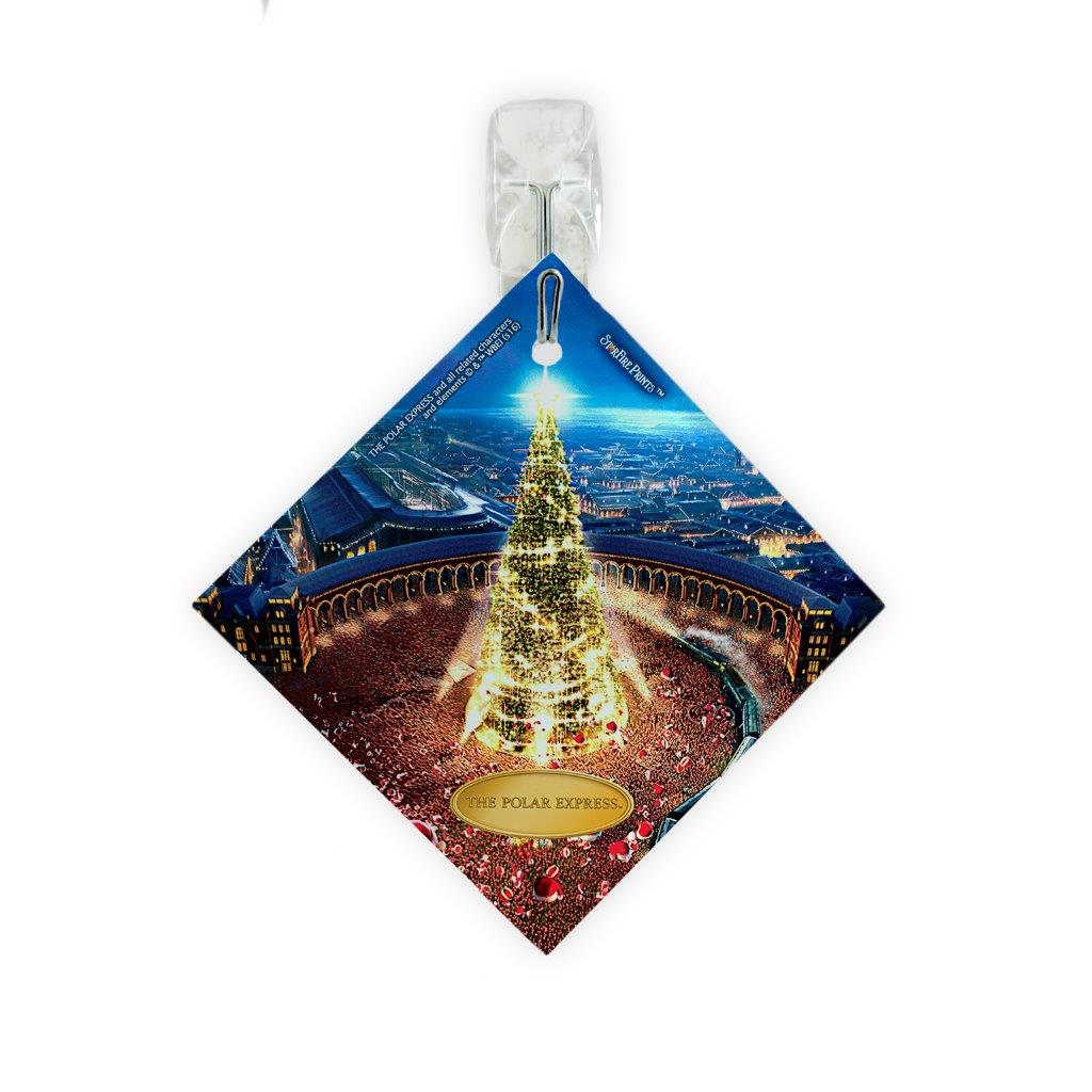 The Polar Express (Christmas Tree) StarFire Prints™ Glass Art SPSQU631