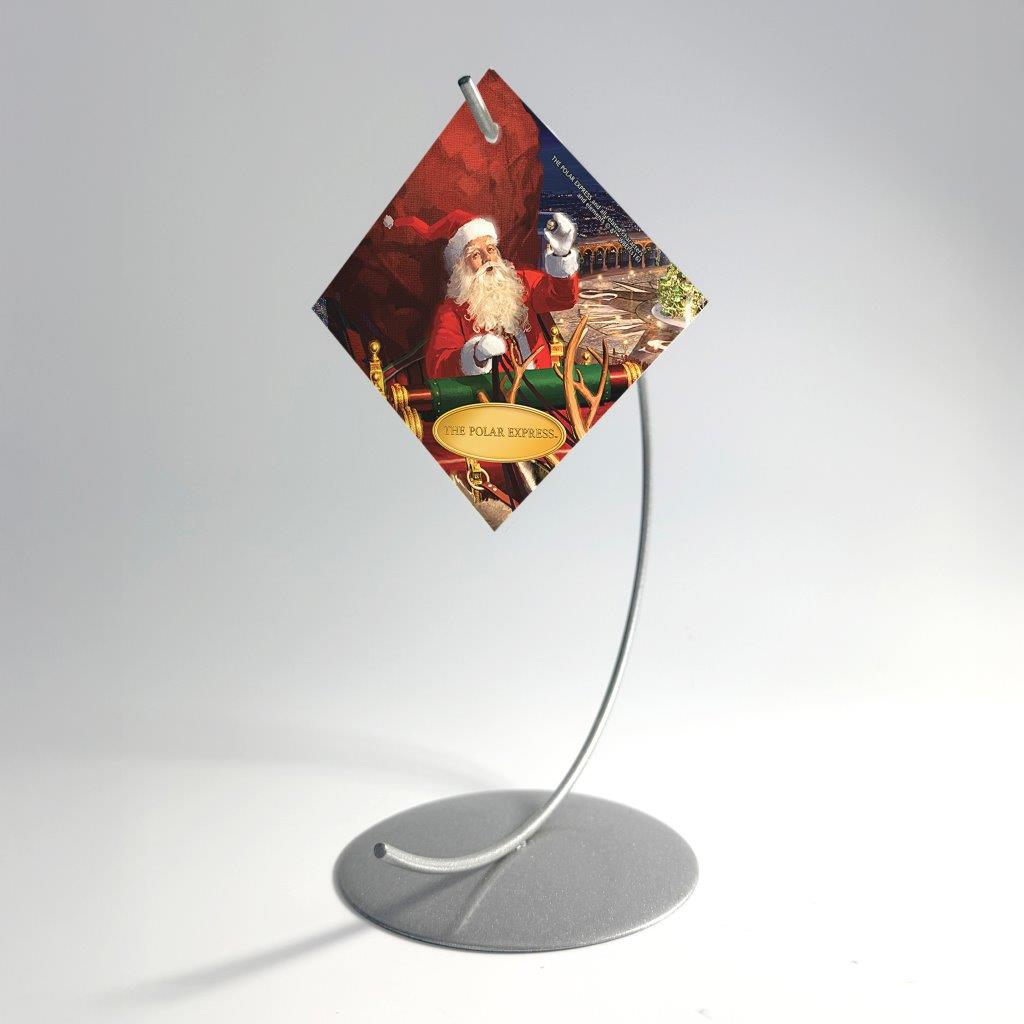 The Polar Express (Santa) StarFire Prints™ Glass Art SPSQU632