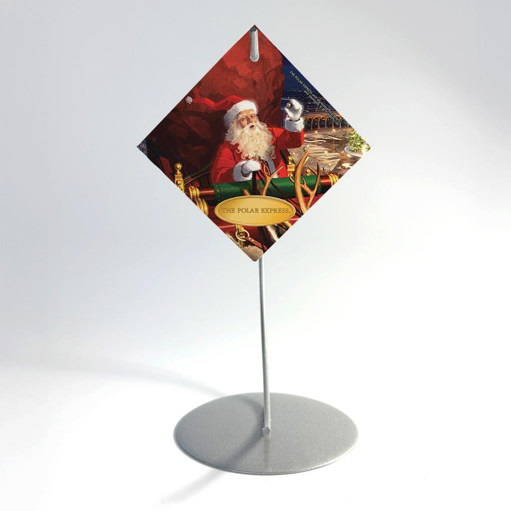 The Polar Express (Santa) StarFire Prints™ Glass Art SPSQU632