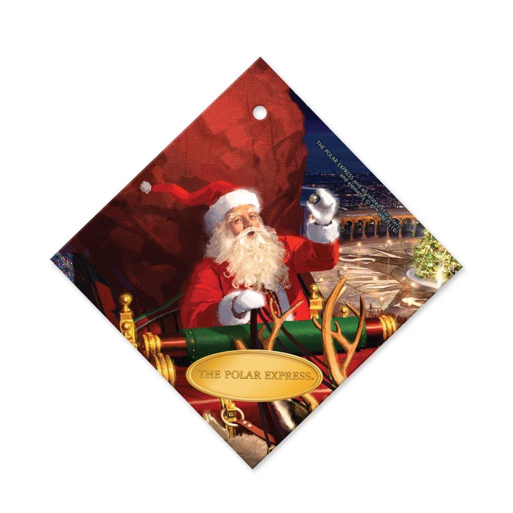 The Polar Express (Santa) StarFire Prints™ Glass Art SPSQU632
