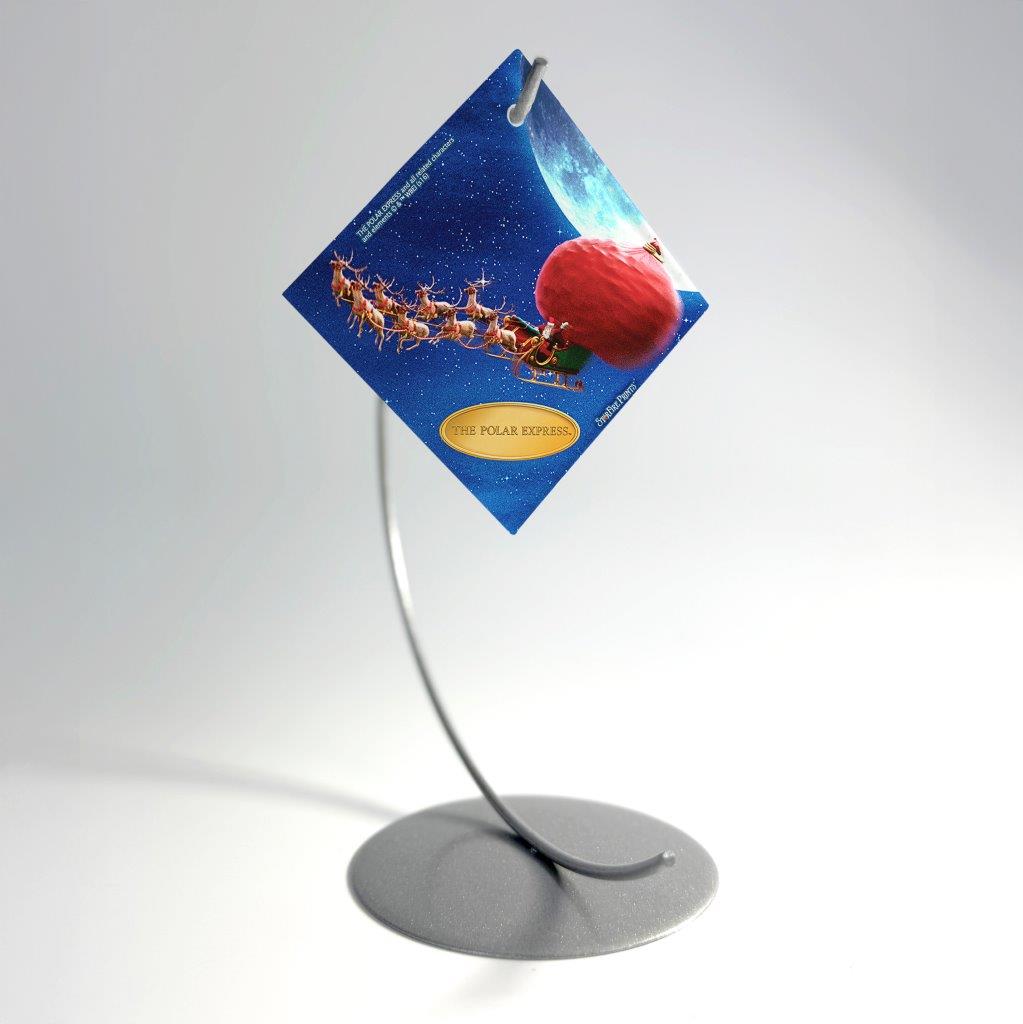 The Polar Express (Santa's Sleigh) StarFire Prints™ Glass Art SPSQU633