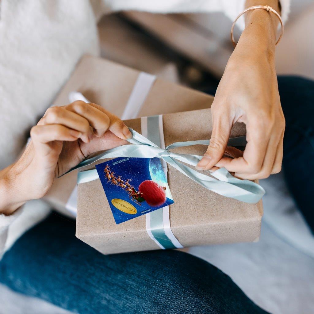 The Polar Express (Santa's Sleigh) StarFire Prints™ Glass Art SPSQU633