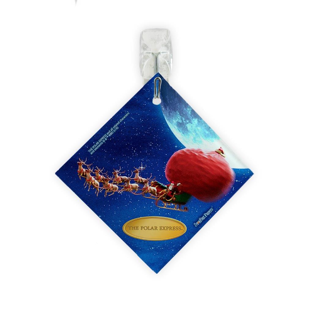 The Polar Express (Santa's Sleigh) StarFire Prints™ Glass Art SPSQU633