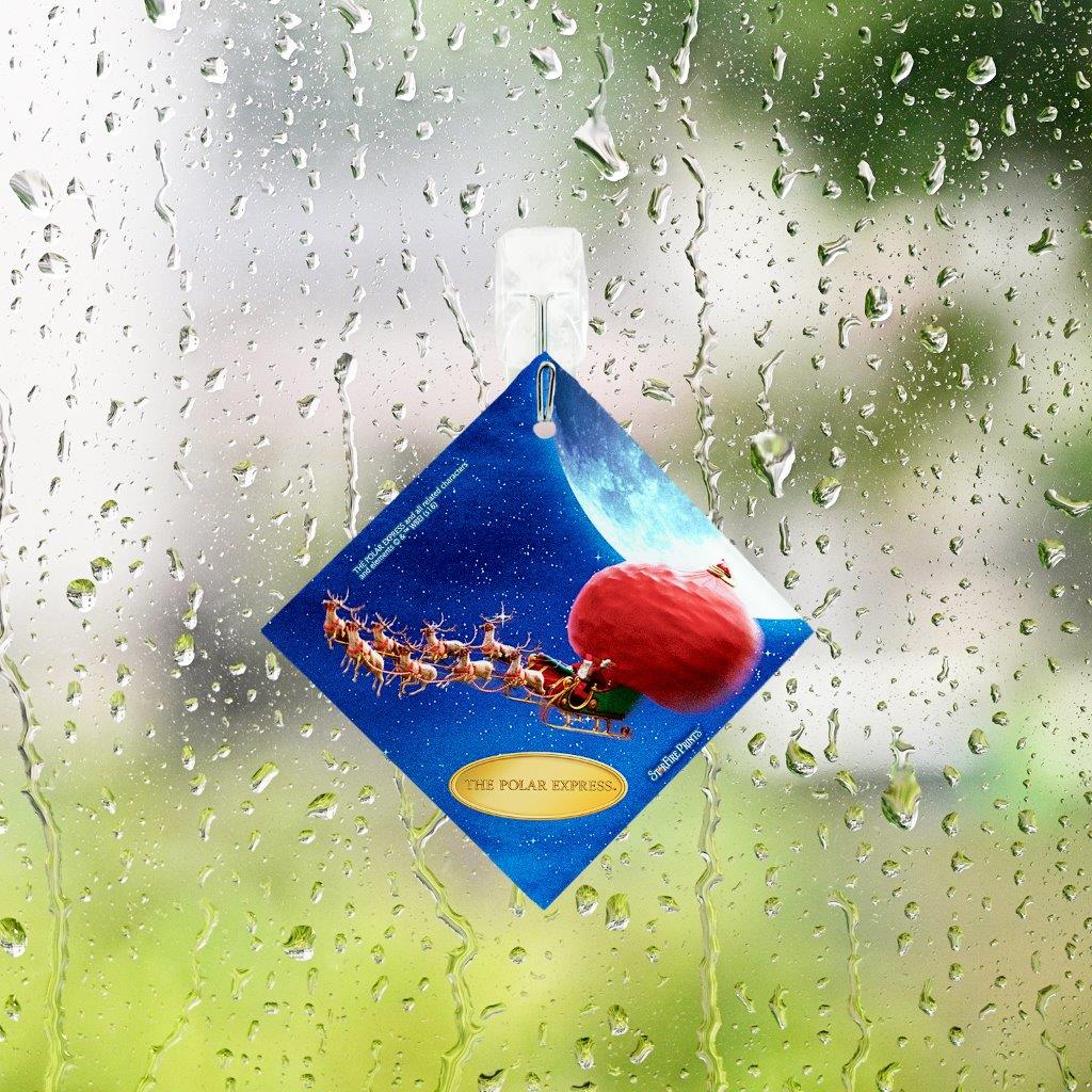 The Polar Express (Santa's Sleigh) StarFire Prints™ Glass Art SPSQU633