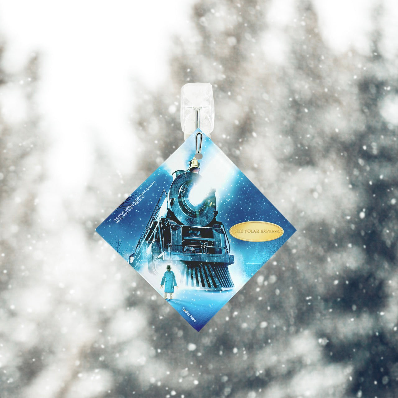 The Polar Express (Train) StarFire Prints™ Glass Art SPSQU634
