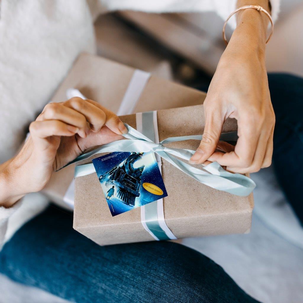 The Polar Express (Train) StarFire Prints™ Glass Art SPSQU634