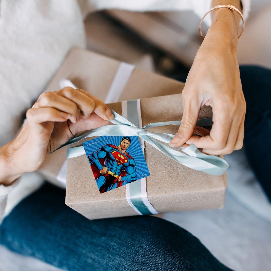 DC Comics (Justice League - Superman) StarFire Prints™ Glass Art SPSQU642