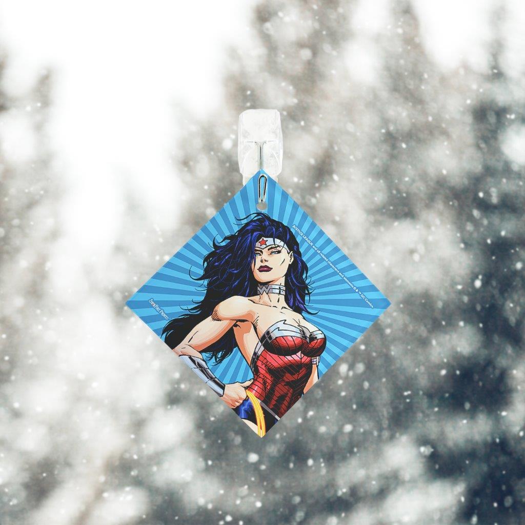 DC Comics (Justice League - Wonder Woman) StarFire Prints™ Glass Art SPSQU643