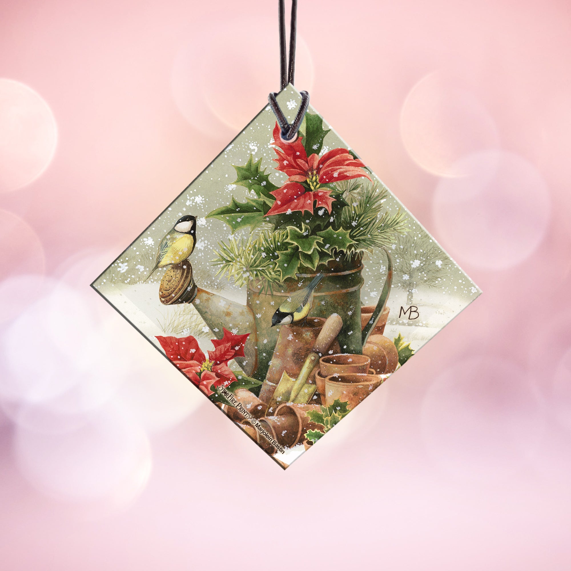 Marjolein Bastin (Winter Flowers) StarFire Prints™ Hanging Glass Print SPSQU681