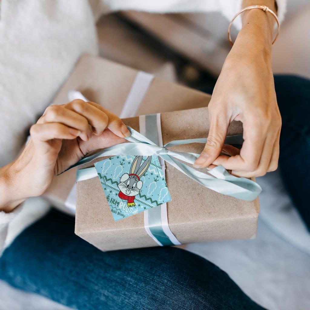 Looney Tunes (Bugs Bunny Pattern) StarFire Prints™ Glass Art SPSQU770