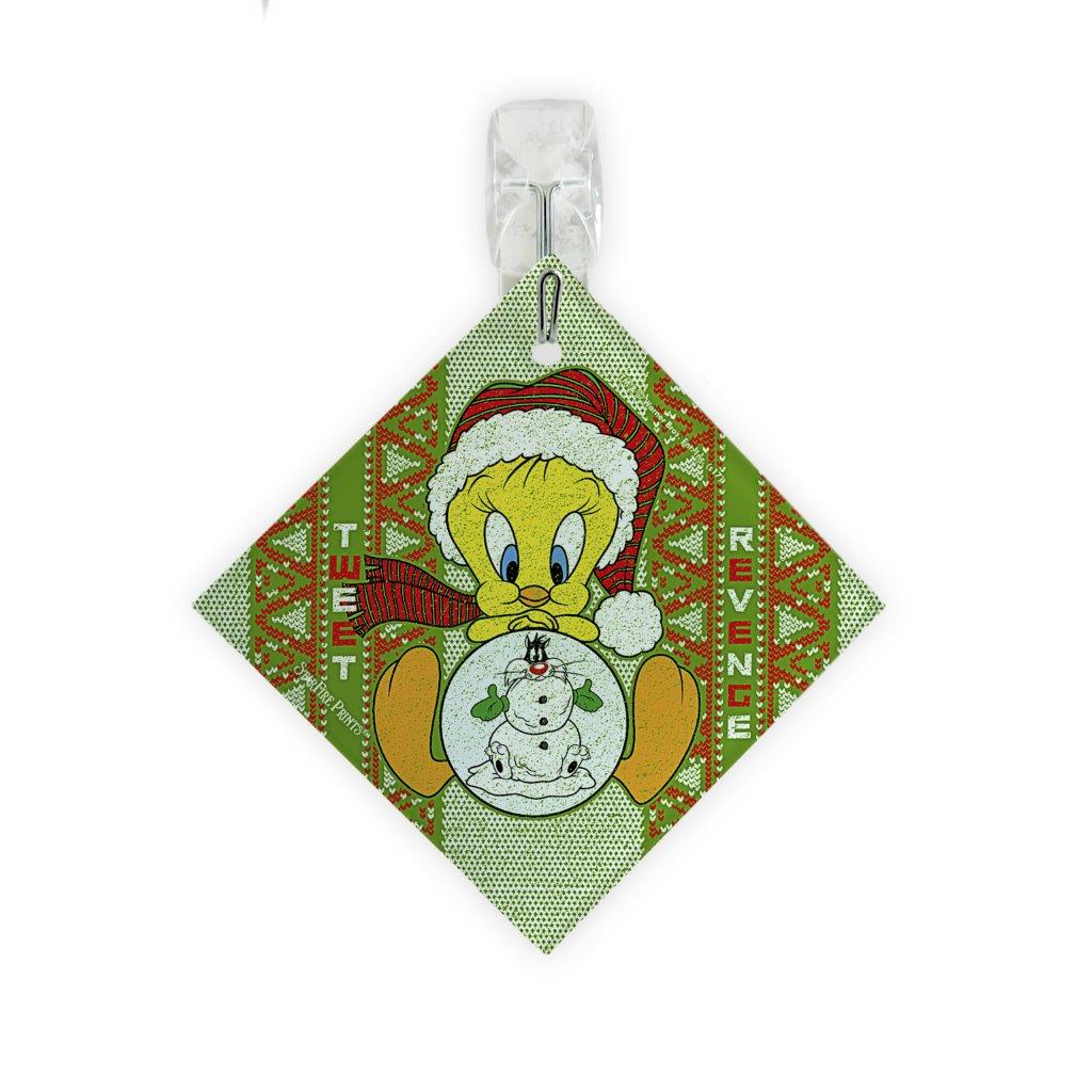 Looney Tunes (Tweety Bird Christmas Sweater) StarFire Prints™ Glass Art SPSQU772