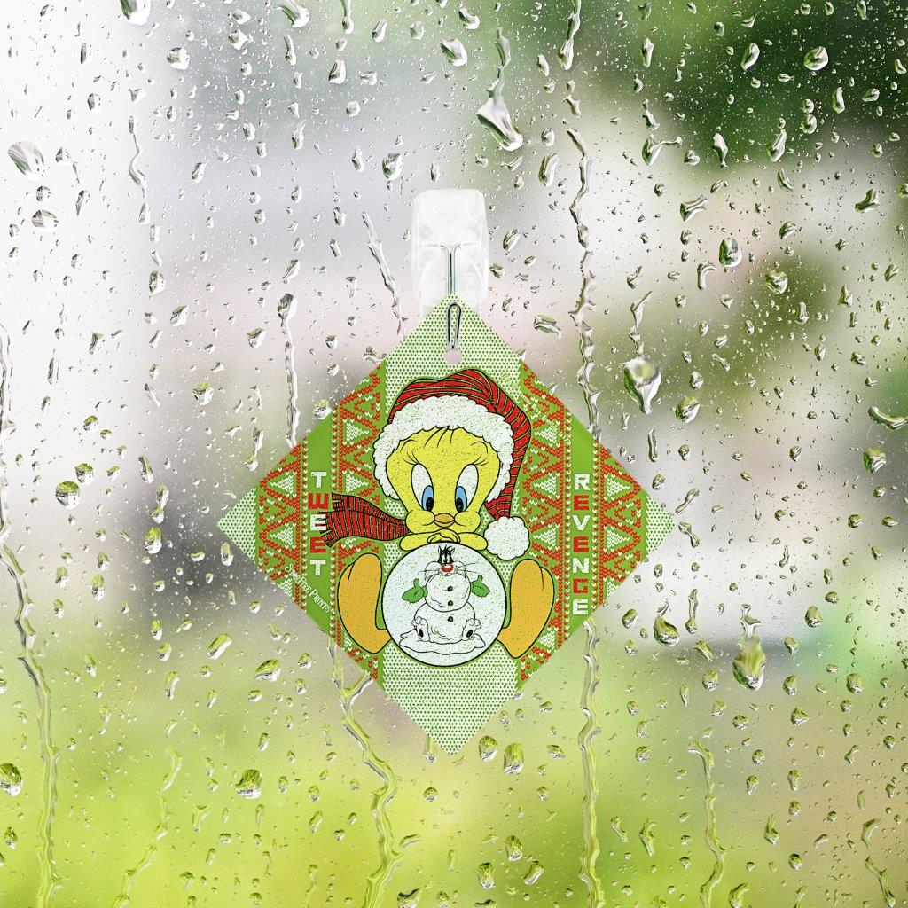 Looney Tunes (Tweety Bird Christmas Sweater) StarFire Prints™ Glass Art SPSQU772
