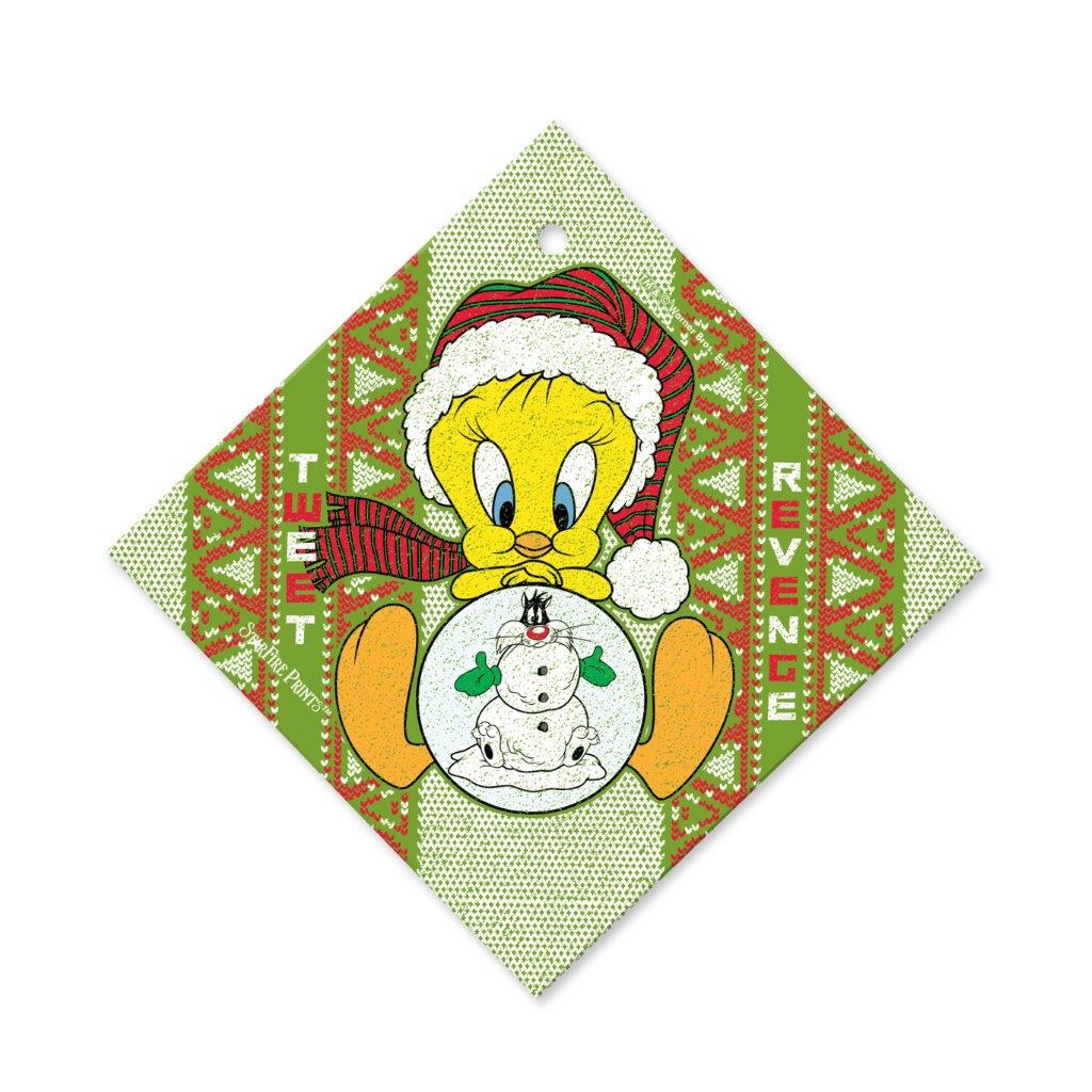Looney Tunes (Tweety Bird Christmas Sweater) StarFire Prints™ Glass Art SPSQU772