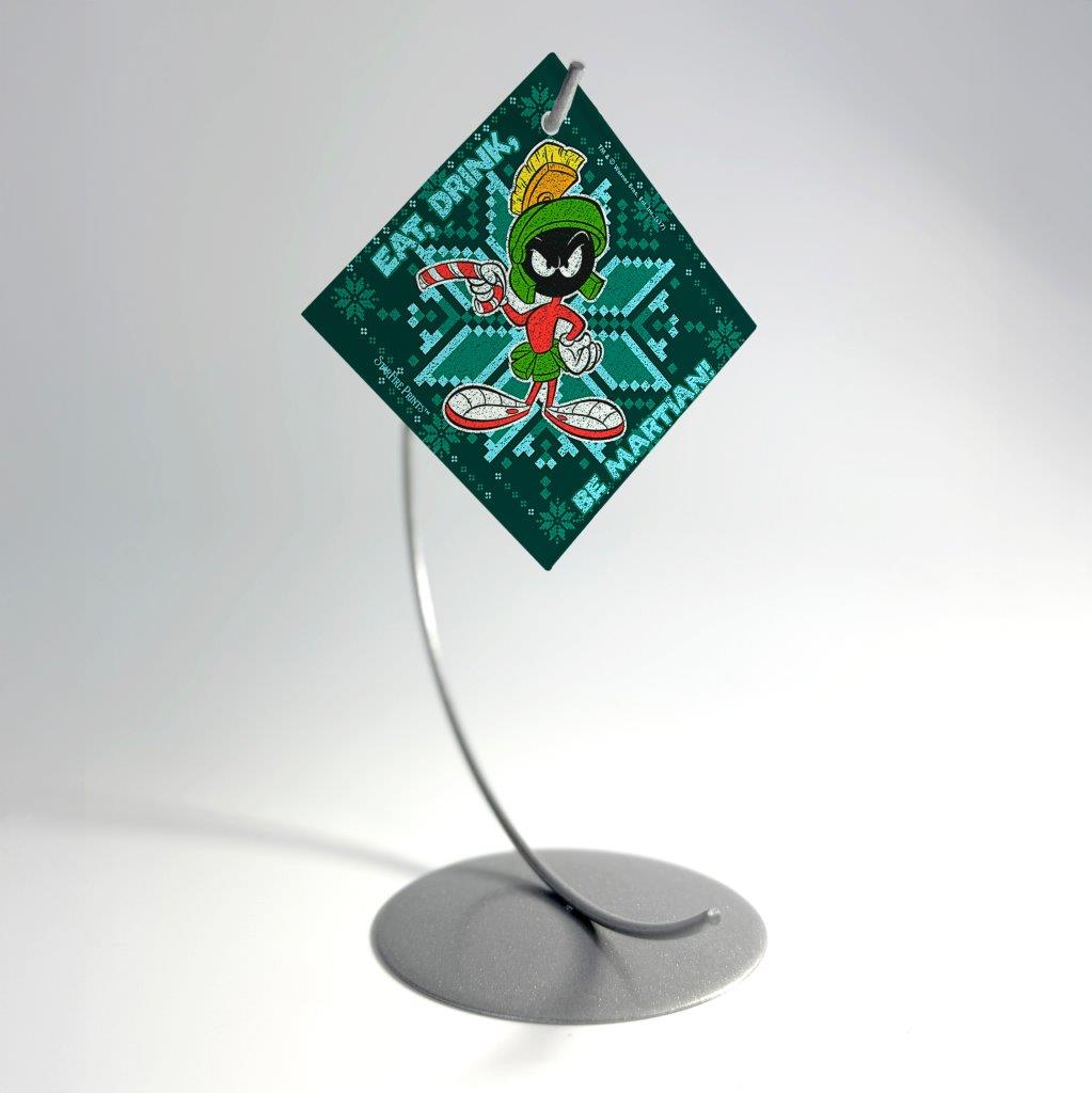 Looney Tunes (Marvin The Martian Pattern) StarFire Prints™ Glass Art SPSQU773