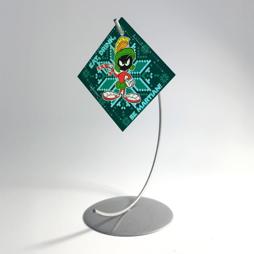 Looney Tunes (Marvin The Martian Pattern) StarFire Prints™ Glass Art SPSQU773