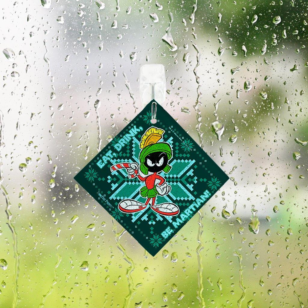Looney Tunes (Marvin The Martian Pattern) StarFire Prints™ Glass Art SPSQU773