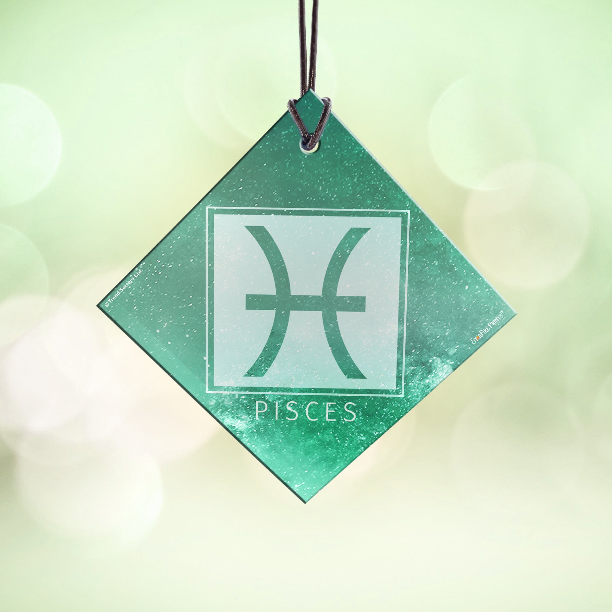 Zodiac Collection (Pisces) StarFire Prints™ Hanging Glass Print SPSQU825
