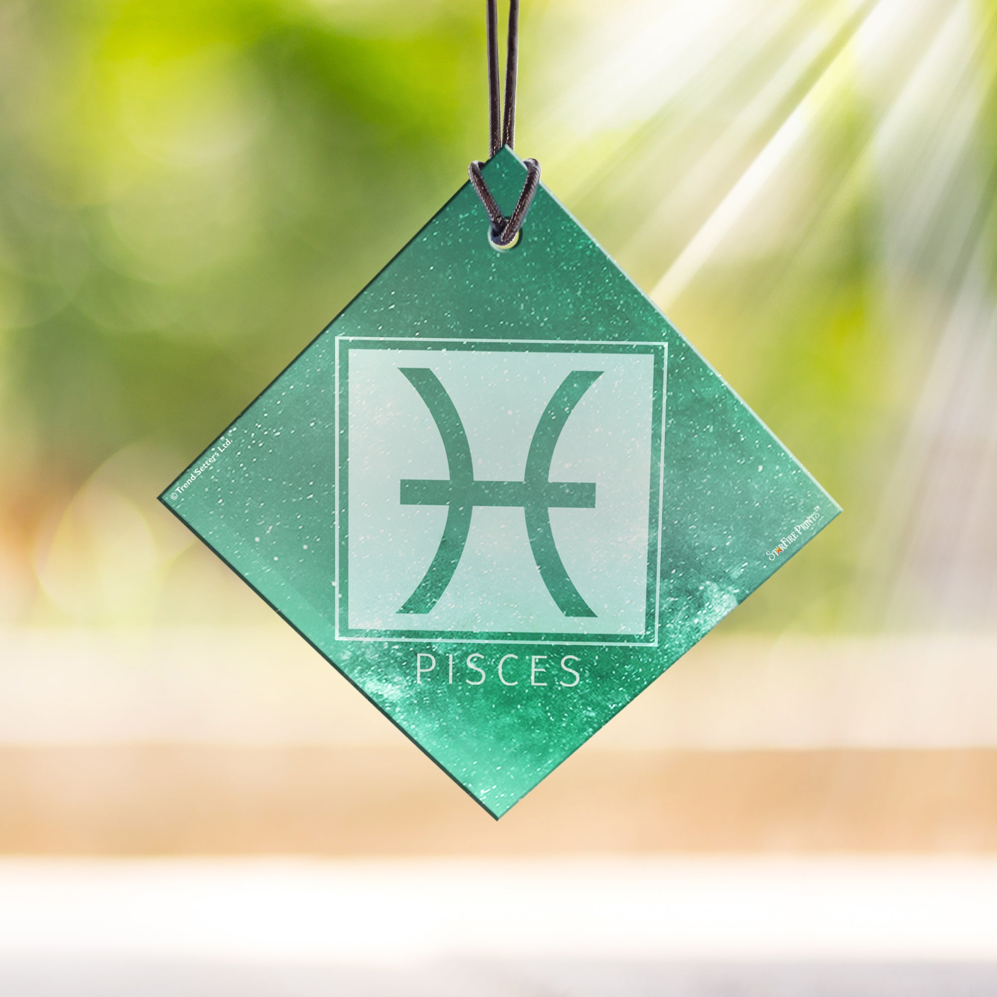 Zodiac Collection (Pisces) StarFire Prints™ Hanging Glass Print SPSQU825