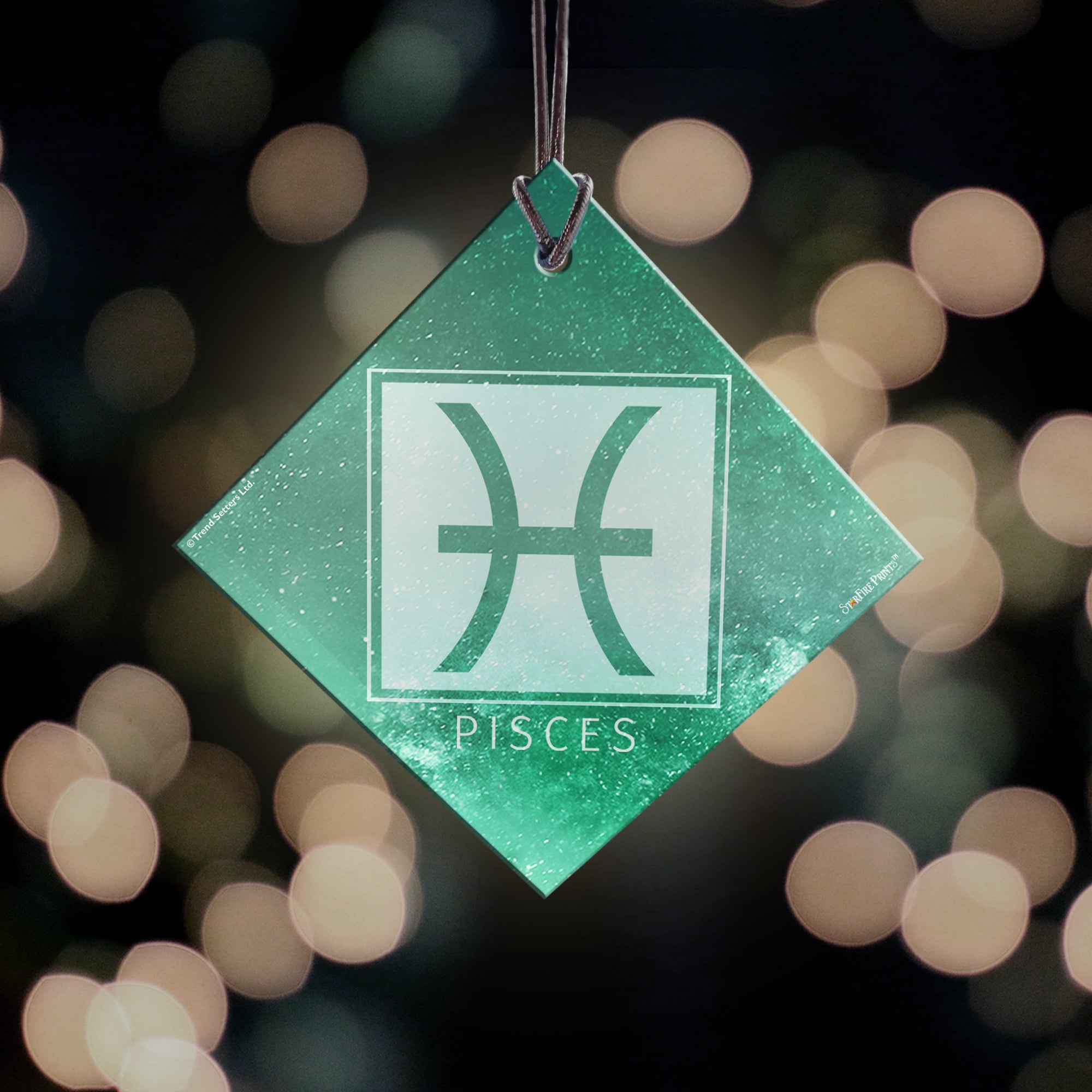 Zodiac Collection (Pisces) StarFire Prints™ Hanging Glass Print SPSQU825