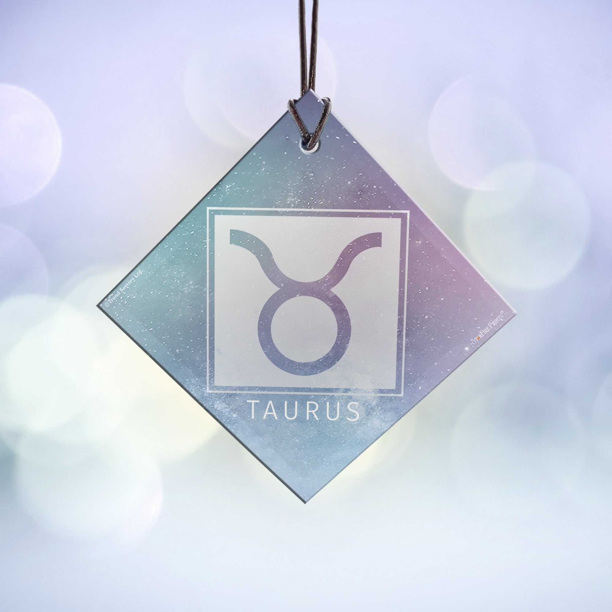 Zodiac Collection (Taurus) StarFire Prints™ Hanging Glass Print SPSQU827