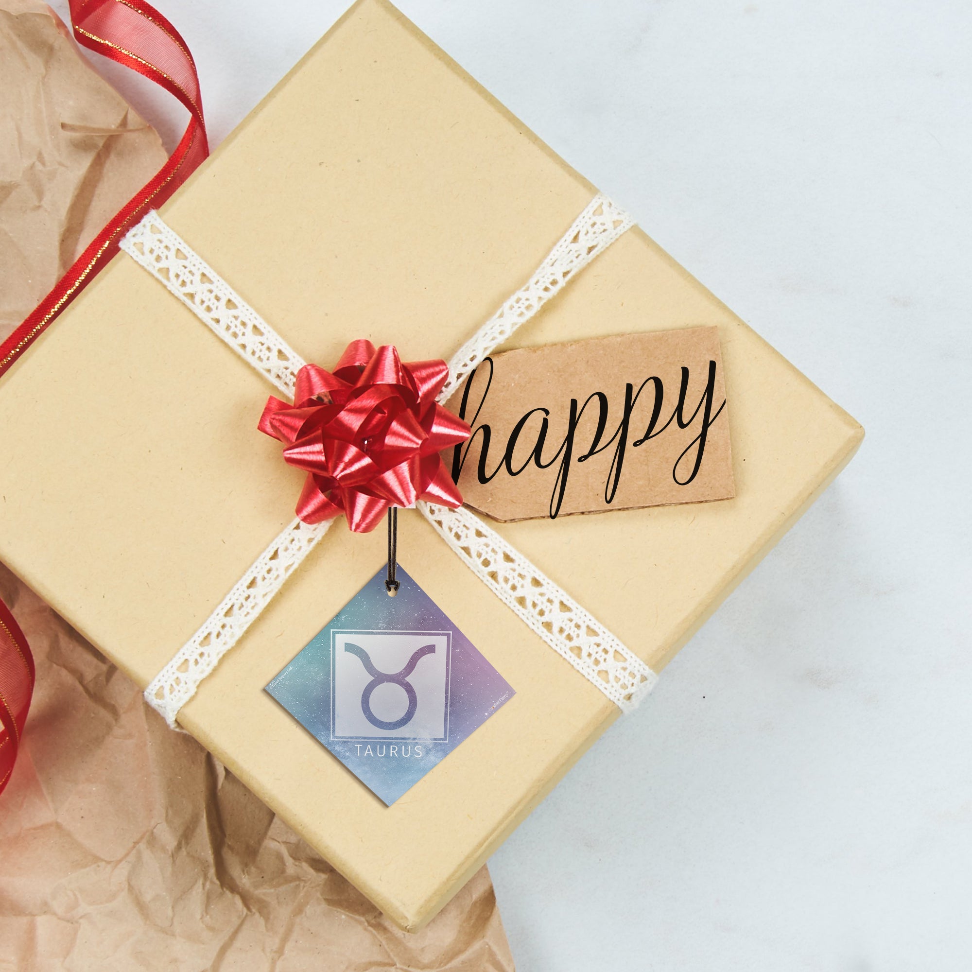 Zodiac Collection (Taurus) StarFire Prints™ Hanging Glass Print SPSQU827