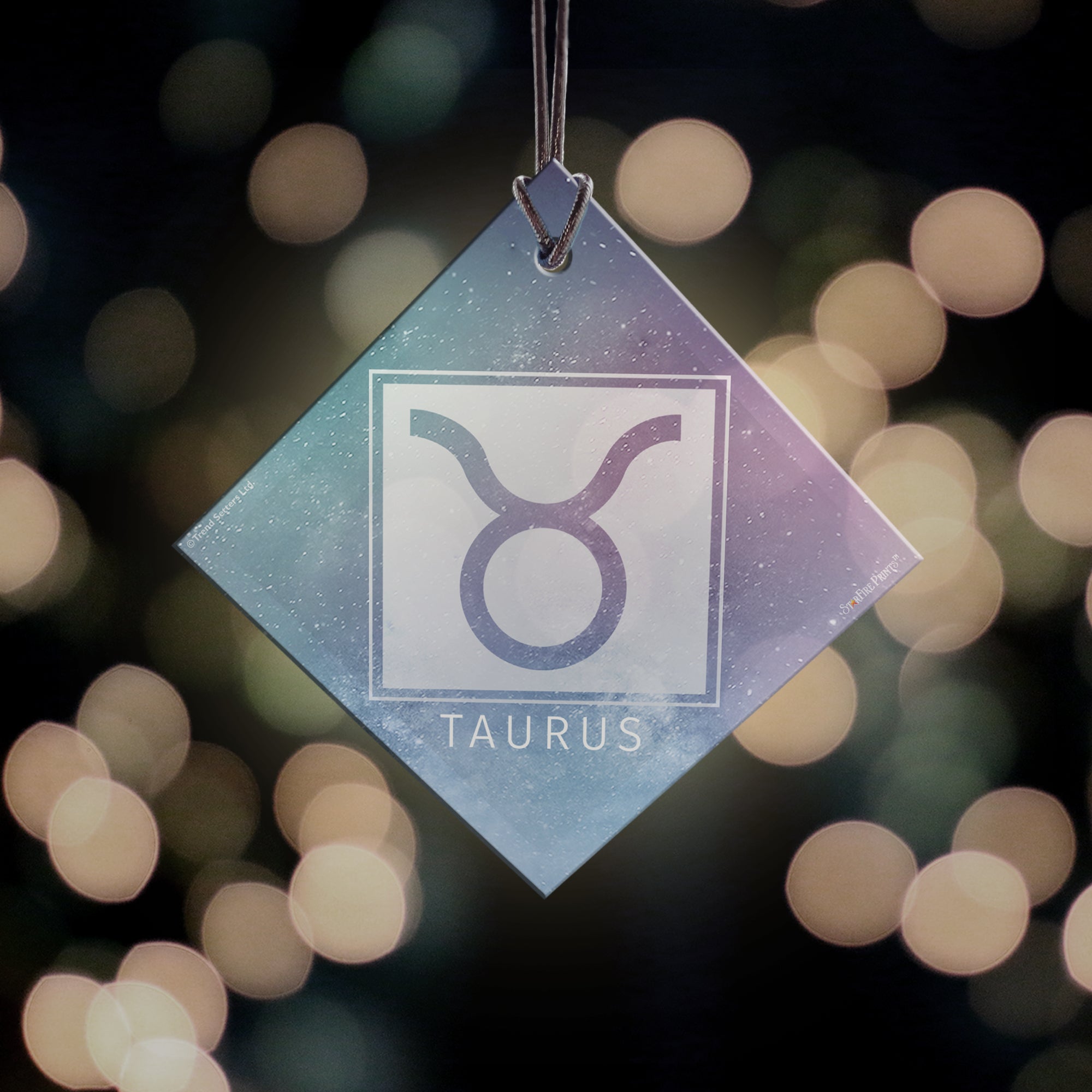 Zodiac Collection (Taurus) StarFire Prints™ Hanging Glass Print SPSQU827