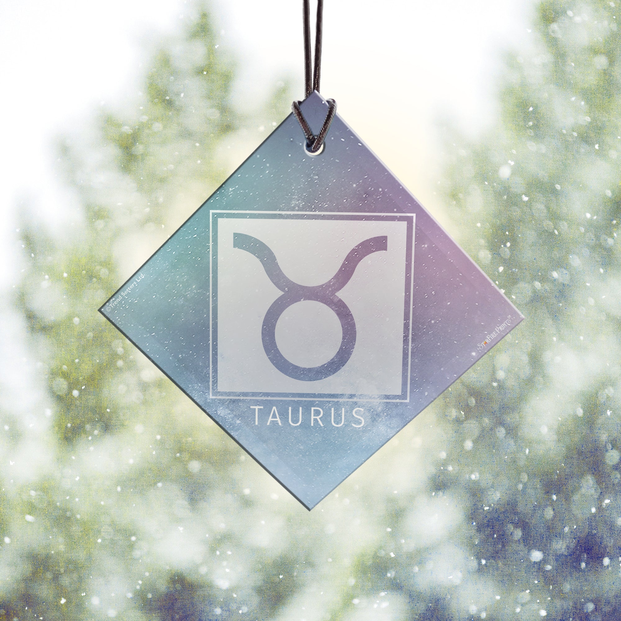 Zodiac Collection (Taurus) StarFire Prints™ Hanging Glass Print SPSQU827