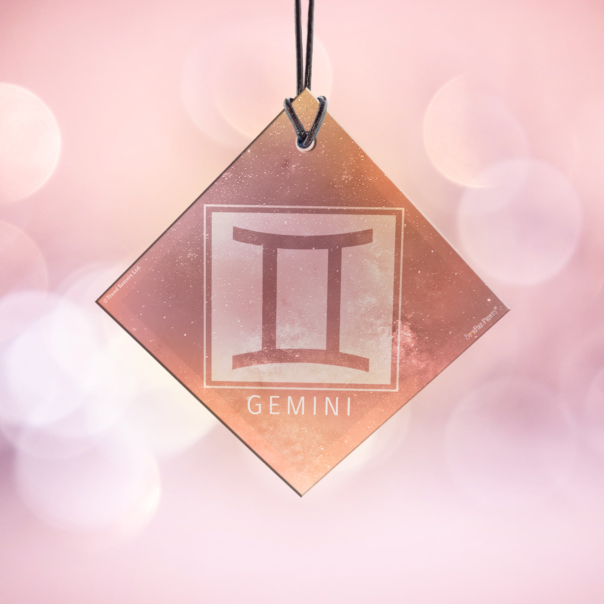 Zodiac Collection (Gemini) StarFire Prints™ Hanging Glass Print SPSQU828