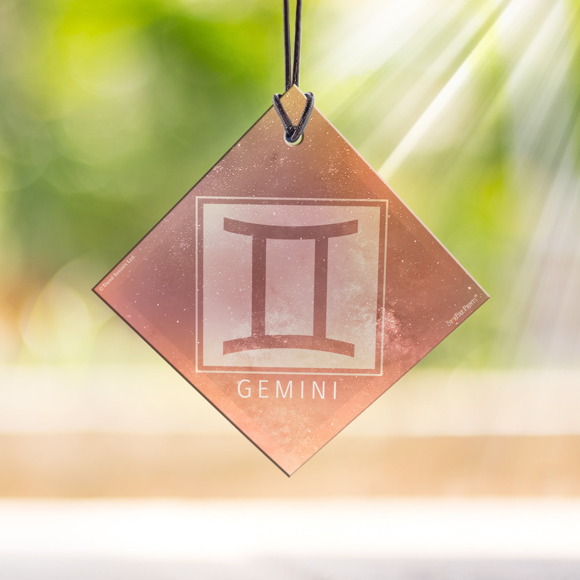 Zodiac Collection (Gemini) StarFire Prints™ Hanging Glass Print SPSQU828