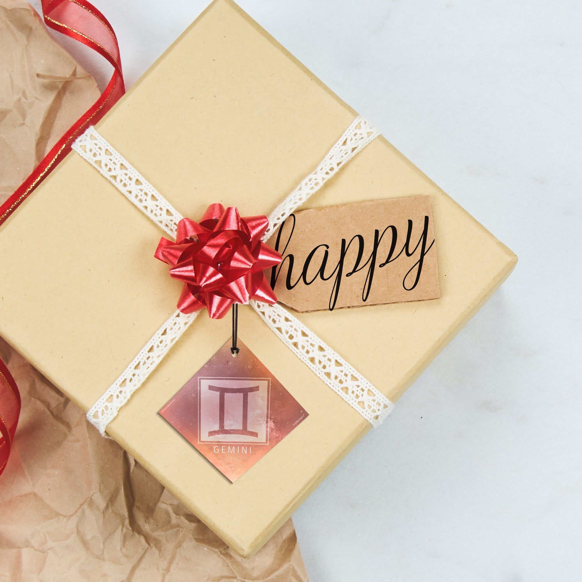 Zodiac Collection (Gemini) StarFire Prints™ Hanging Glass Print SPSQU828