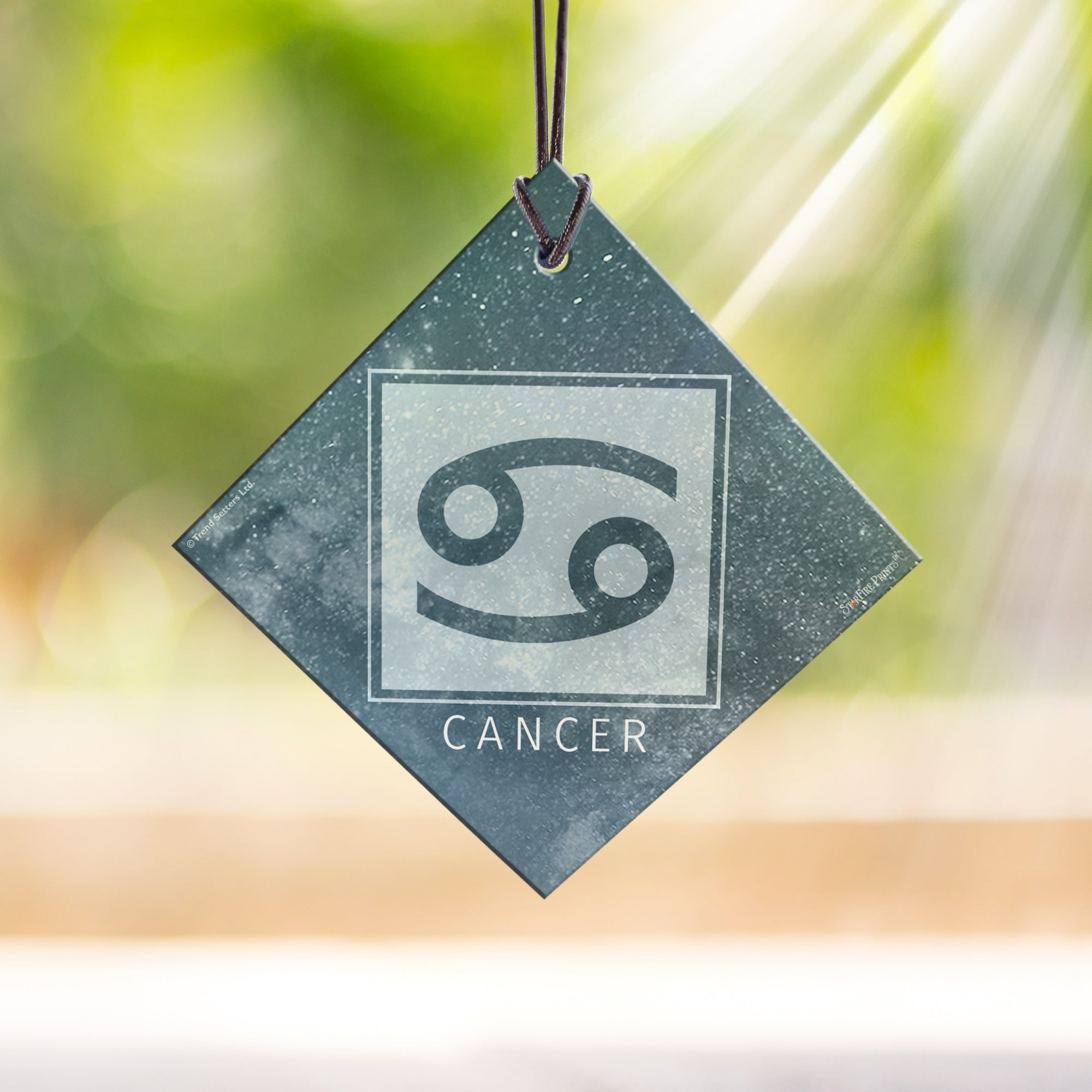 Zodiac Collection (Cancer) StarFire Prints™ Hanging Glass Print SPSQU829