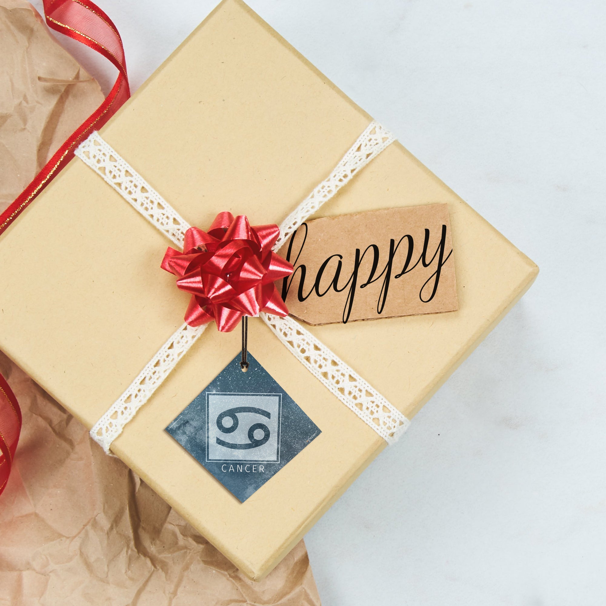 Zodiac Collection (Cancer) StarFire Prints™ Hanging Glass Print SPSQU829