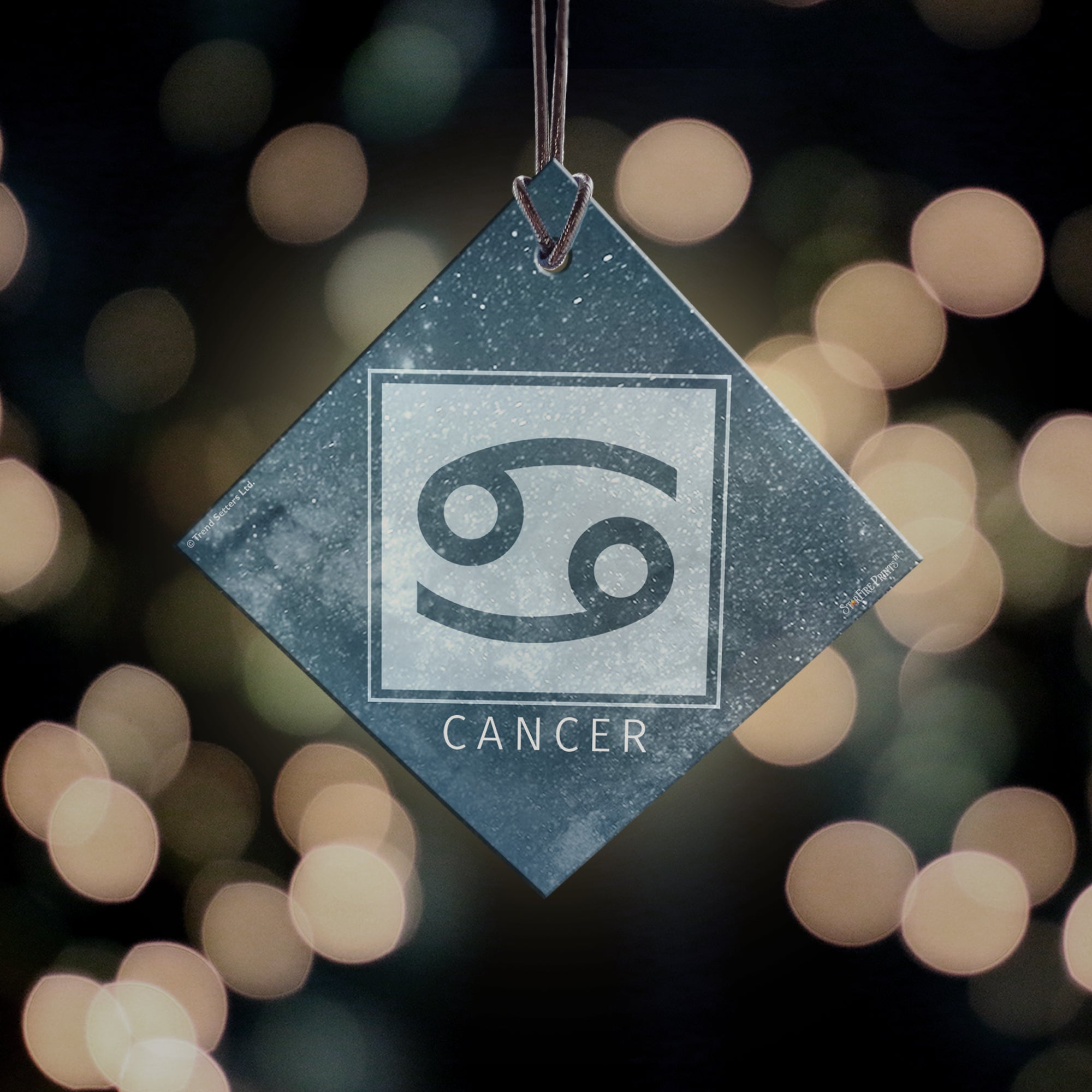 Zodiac Collection (Cancer) StarFire Prints™ Hanging Glass Print SPSQU829