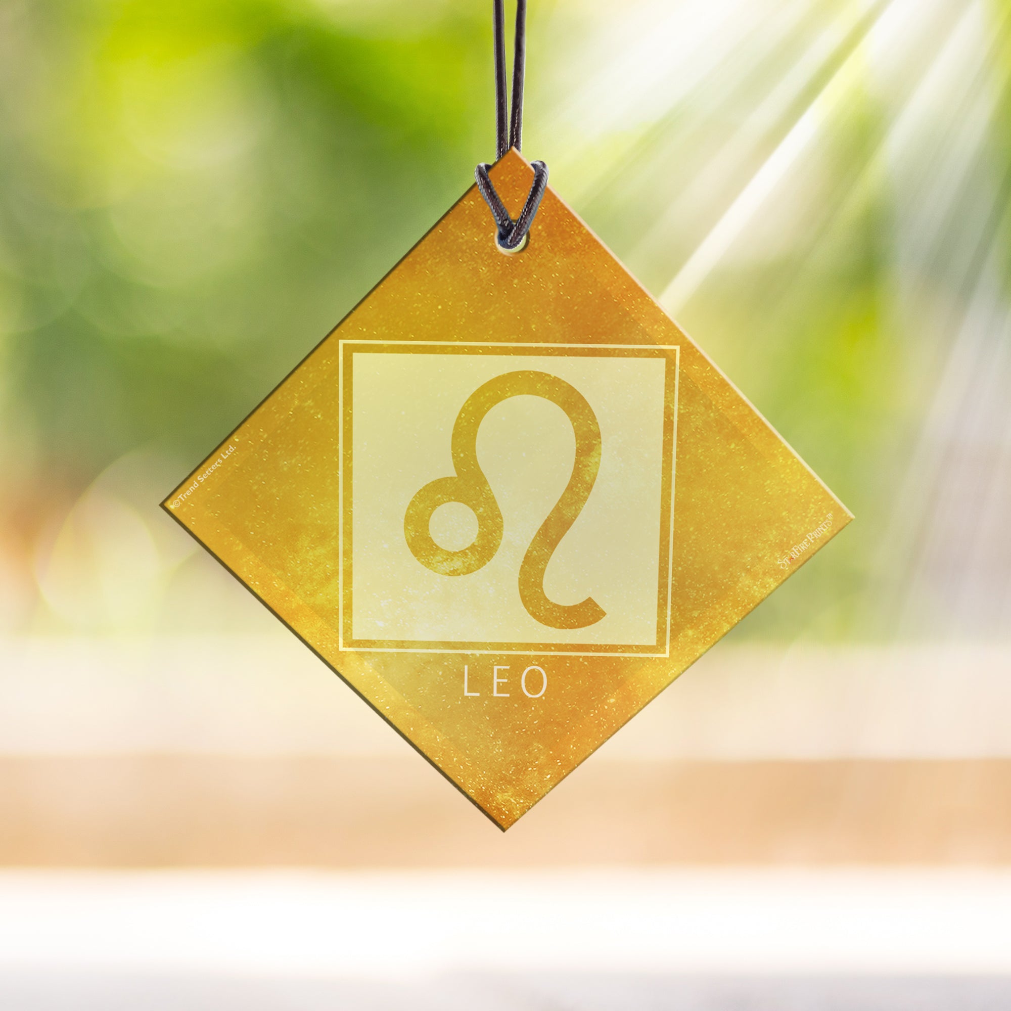 Zodiac Collection (Leo) StarFire Prints™ Hanging Glass Print SPSQU830