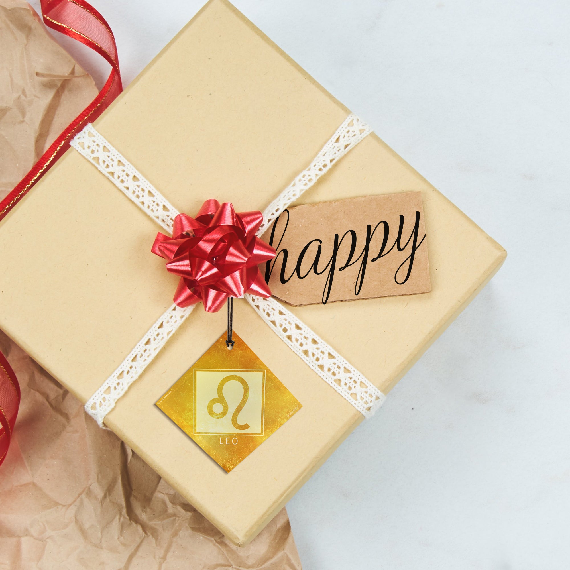 Zodiac Collection (Leo) StarFire Prints™ Hanging Glass Print SPSQU830