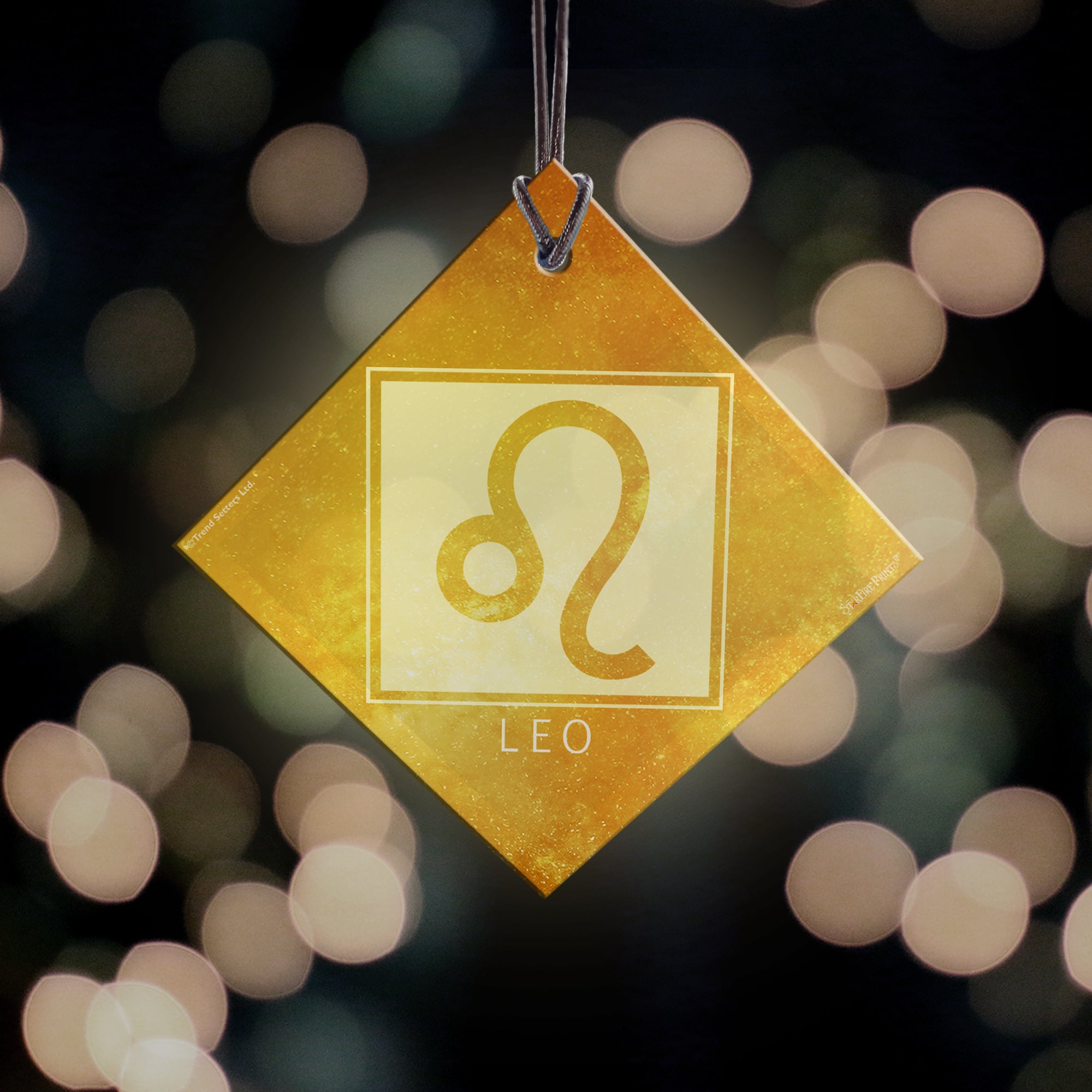 Zodiac Collection (Leo) StarFire Prints™ Hanging Glass Print SPSQU830